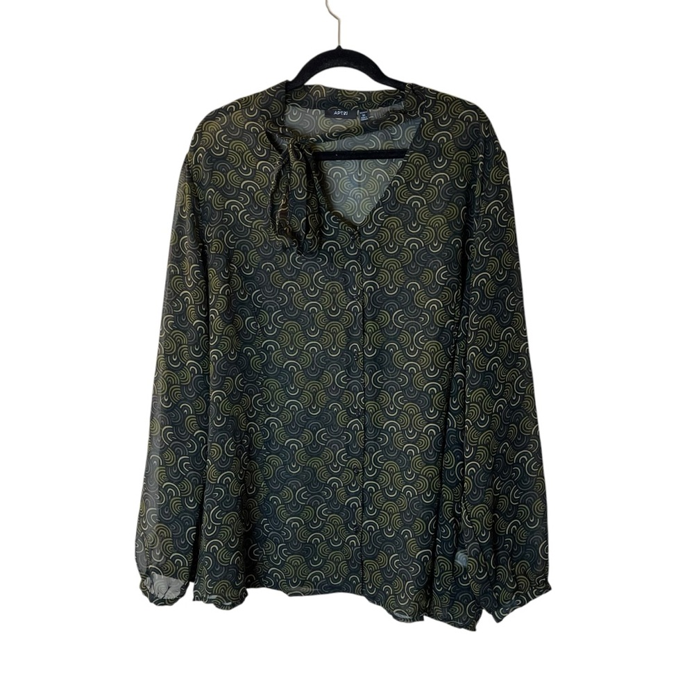 Apt. 9 Sheer Blouse Sz 3X